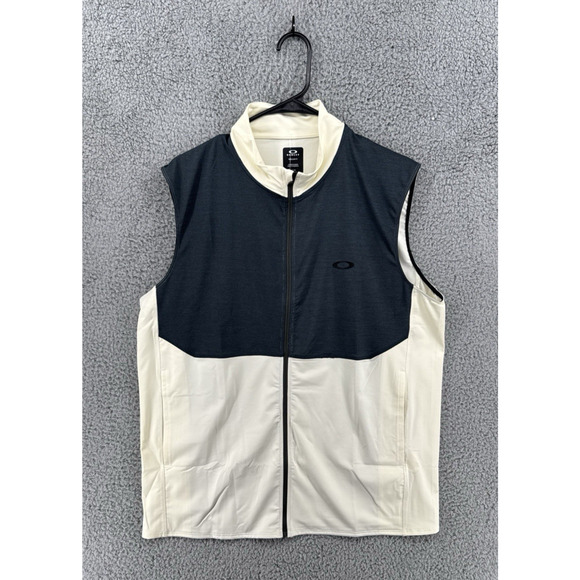 Oakley Artic White Heather Gray Golf Gravity Range Vest Men's Sz XL NWT! - Picture 1 of 4